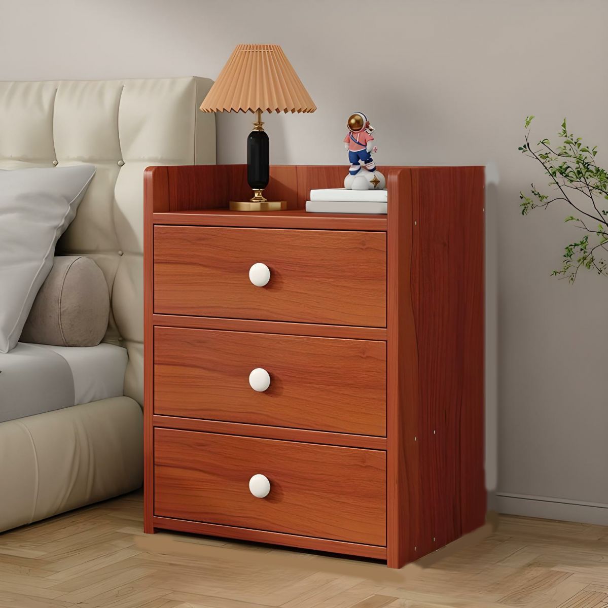 Noptiera minimalista din PAL cu 2 sau 3 sertare