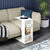 Masuta laterala cu 2 rafturi, 44 x 30 x 57 cm, design compact, stil modern scandinav