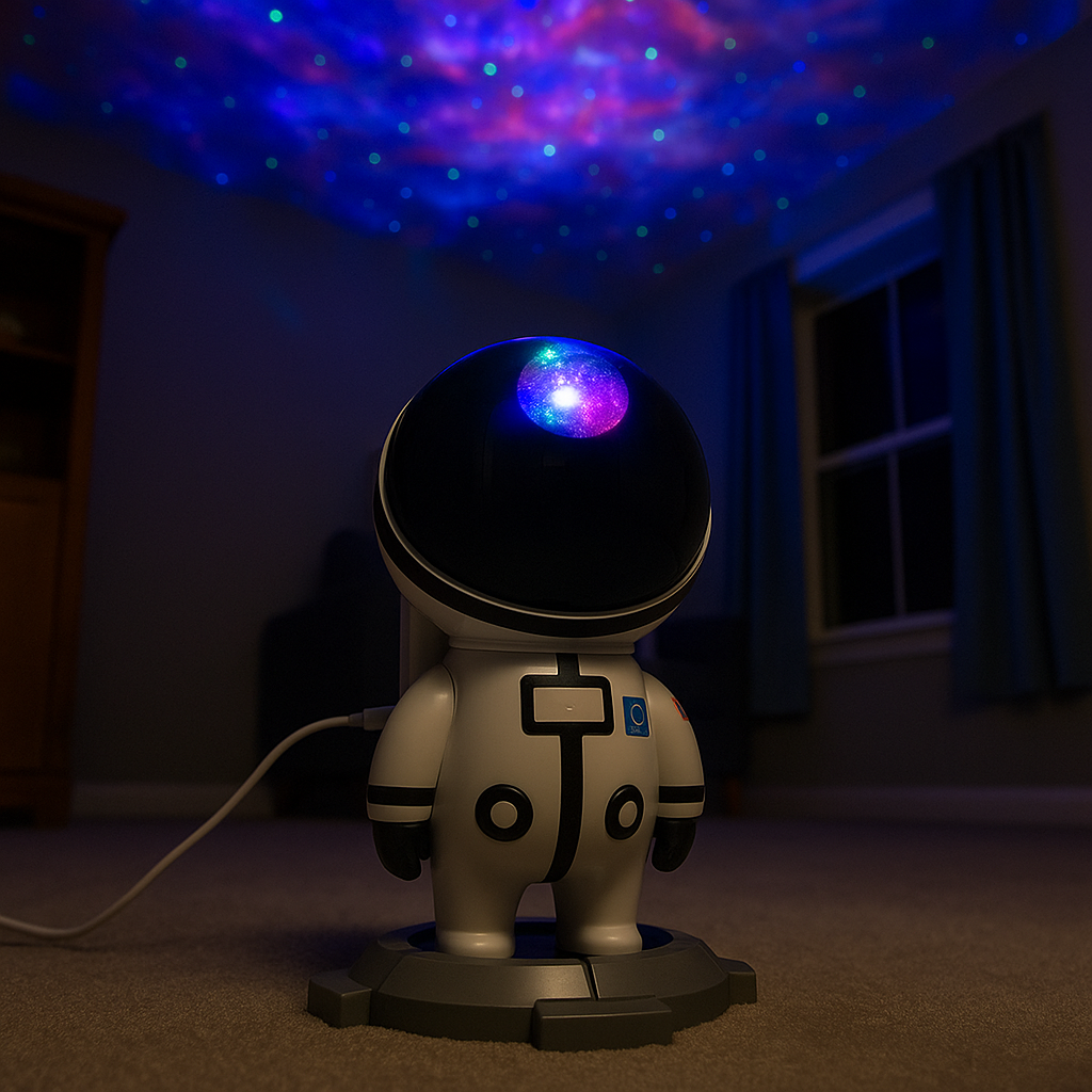 Lampa de proiectie Astronaut Starlight cu temporizator – Metaverse Star Boy