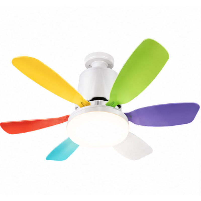 Ventilator de Tavan cu Lampa LED Telecomanda RGB Luminozitate Reglabila - detaliu produs