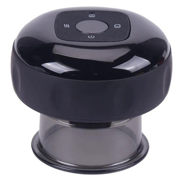 Aparat Masaj Vacuum Electric, cu afisaj electronic, imbunatateste circulatia sanguina, 12 niveluri Lumina Rosie si Presiune Negativa