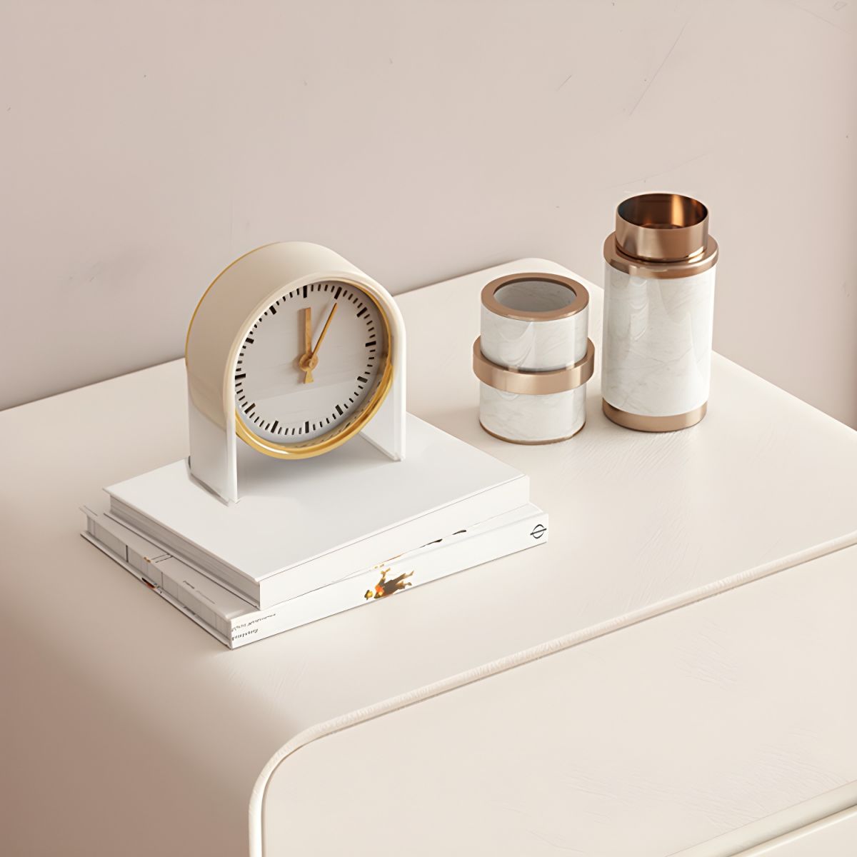 RESIGILAT - Noptiera moderna cu linii rotunjite si 2 sertare, 50x40x50cm