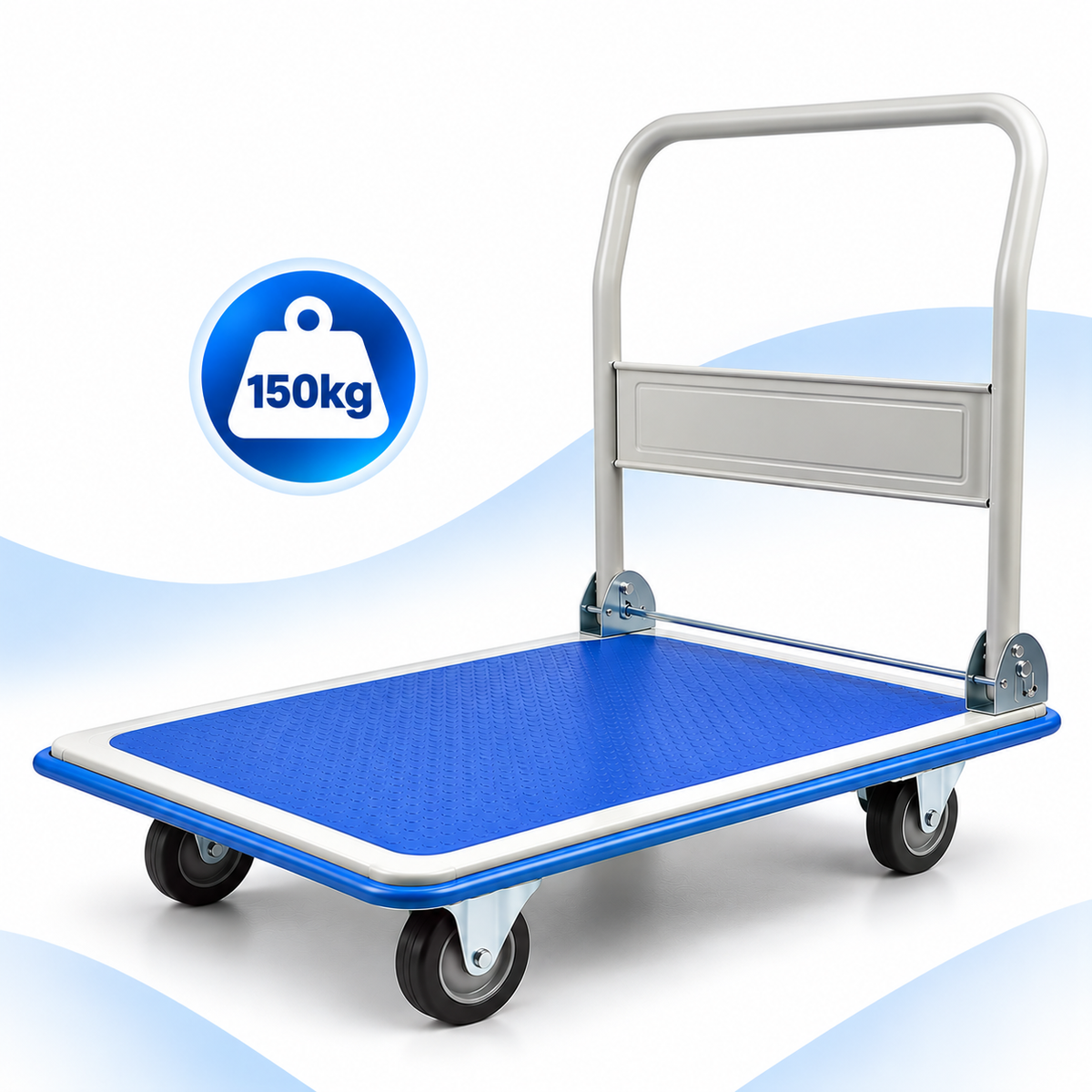 Carucior platforma, pliabil pentru transport marfa, capacitate pana la 300 kg