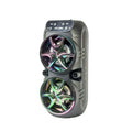 Boxa Bluetooth Wireless KTX-1588A cu Lumini RGB și Funcție Stereo Wireless Twin