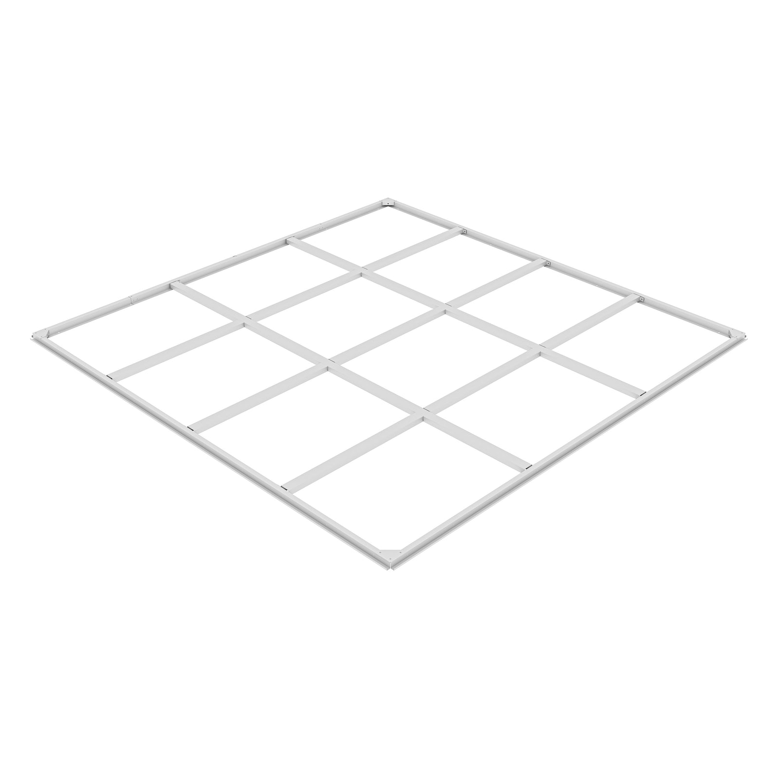 Casuta / magazie de gradina premium metalica, KLUGMEISTER Anna-B Gri Aluminiu, dimensiuni 230x230x222 cm, cu fereastra si baza metalica