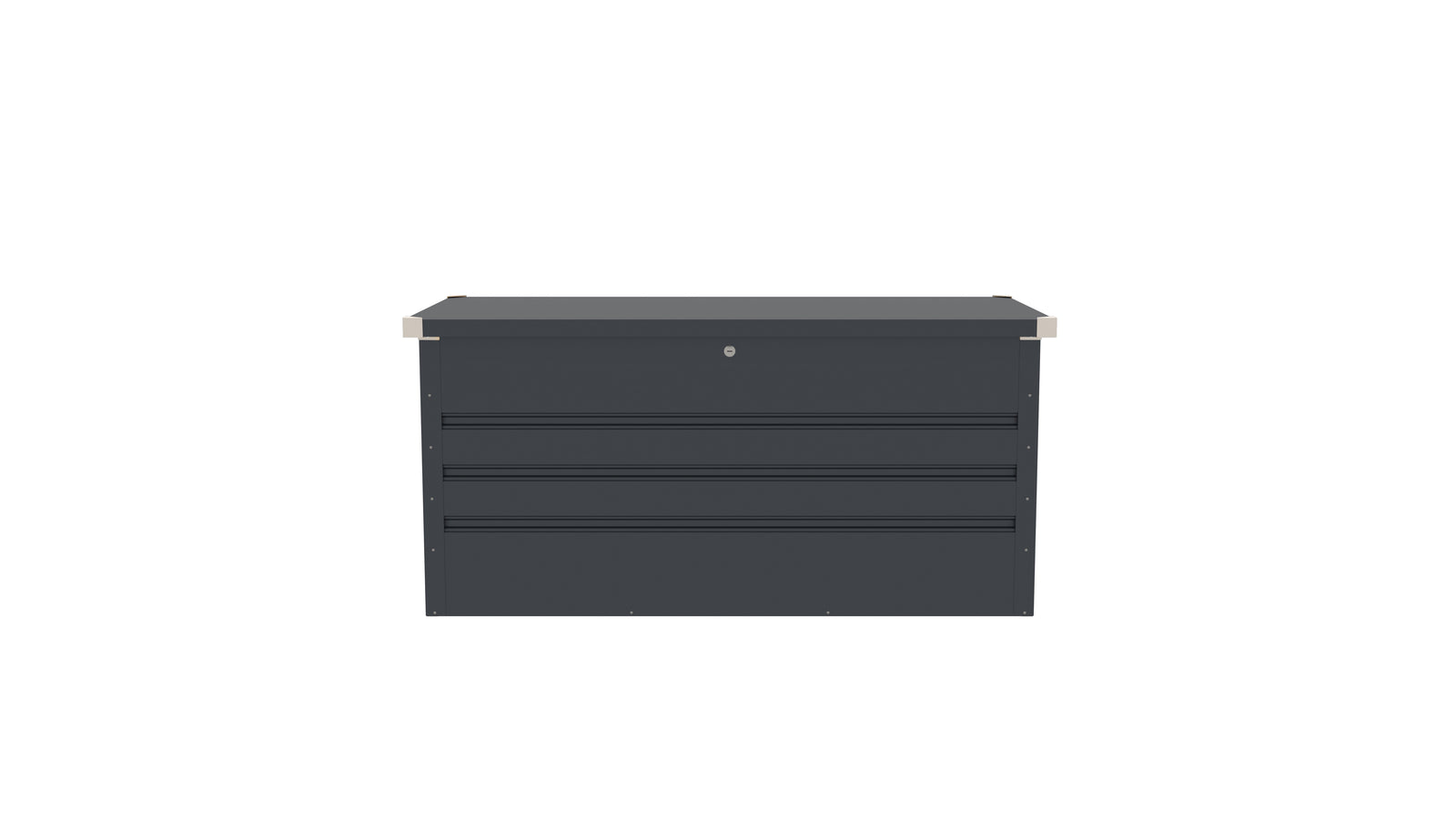 Lada pentru depozitare gradina metalica, KLUGMEISTER Max B, dimensiuni 132x61x62 cm, culoare Gri