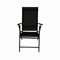 Scaun pliabil terasa/gradina KLUGMEISTER KJF252, 56 x 69 x 103 cm, culoare gri inchis
