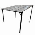 Pergola pentru terasa/gradina din otel si aluminiu KLUGMEISTER KJF4133, dimensiuni 300x300x250/190 cm, culoare gri