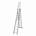 Scara combinata din aluminiu MESTERINO TOOLS JL-207-3X11, 7.6 metri, 3x11 trepte, greutate maxima 115 kg
