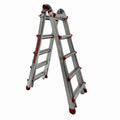 Scara multifunctionala din aluminiu cu balama MESTERINO TOOLS JL-405S-4X5, 5 metri, 4x5 trepte, greutate maxima 150 kg