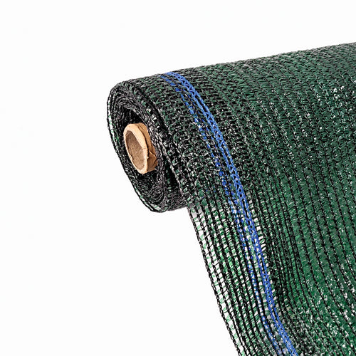 Plasa pentru umbrire, polietilena HDPE pura, MESTERINO 80205080, 2 m X 50 m, grad de umbrire 80%, densitate 80g/mp, verde inchis, protectie UV/IR