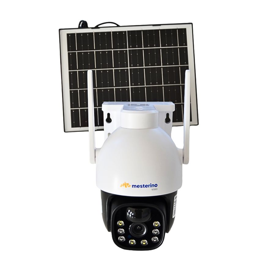 Camera de supraveghere WI-FI MESTERINO VISIO MT-IPE7284-4G, cu panou solar, 4MP, senzor de miscare, PTZ, by ENSTER