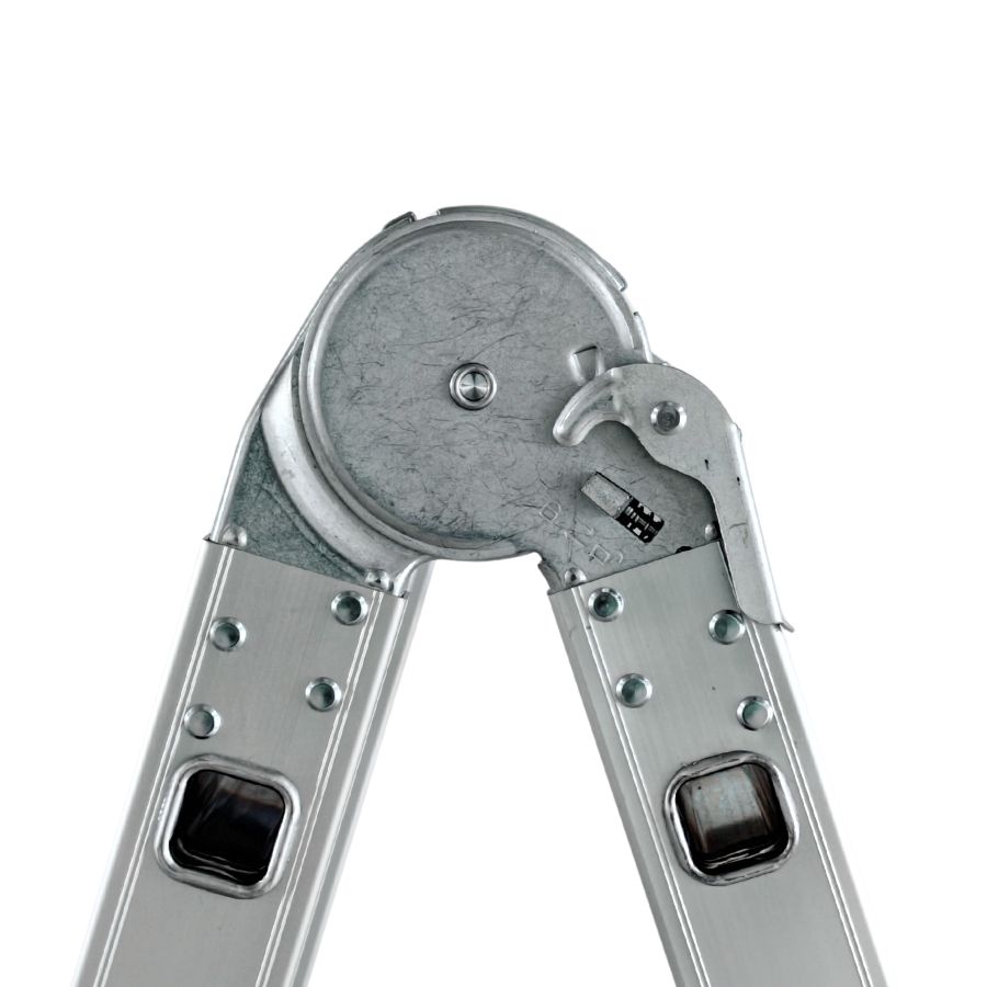 Scara multifunctionala din aluminiu cu balama MESTERINO TOOLS MTJL201-4X5, 4X5 trepte, 5.8 metri, greutate maxima suportata 150 kg