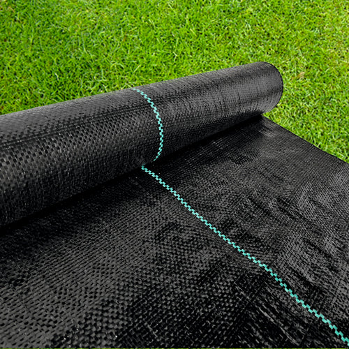 Folie antiburuieni/mulcire din polipropilena, MESTERINO PP10005100, 0,5 m X 100 m, densitate 100g/mp culoare neagra cu dungi, protectie UV
