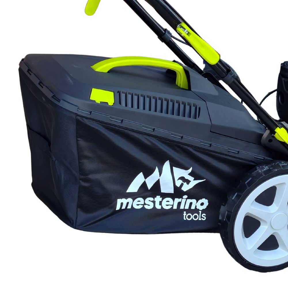 Masina autopropulsata pentru tuns iarba/gazon MESTERINO MTBJXPM51N-224, motor 4T LONCIN 224 cmc, 6.1 CP, latime taiere 51 cm, 8 nivele de taiere, sac colector 60 litri, evacuare laterala si mulcire