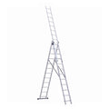 Scara combinata din aluminiu MESTERINO TOOLS MTJL-207-3X12, 8.45 metri, 3x12 trepte, greutate maxima 115 kg