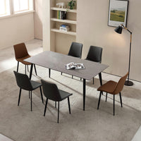 Masă de dining moderna din piatra sinterizata - imagine 2