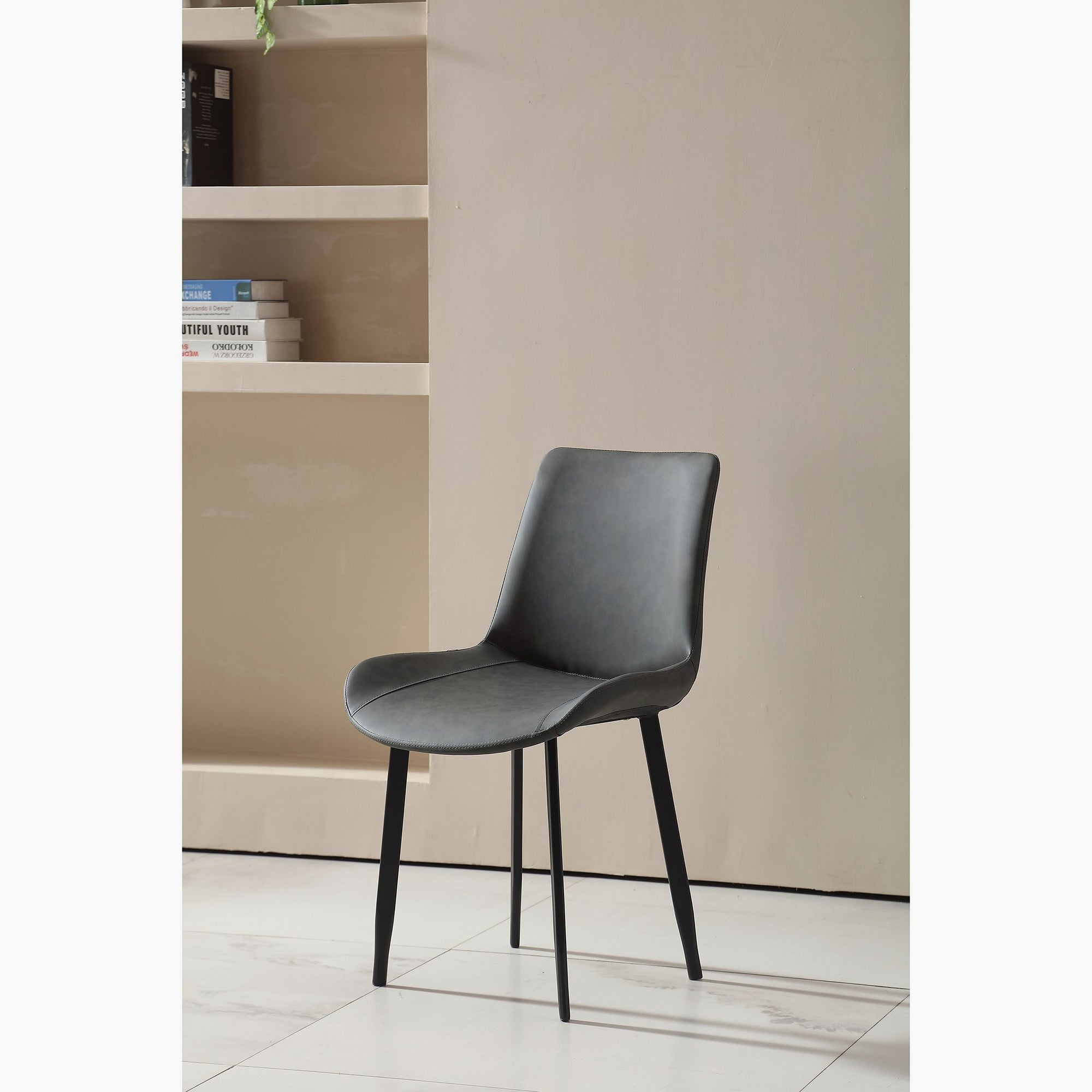 Scaun de dining design scandinav, aspect minimalist, 50 x 46 x 83 cm