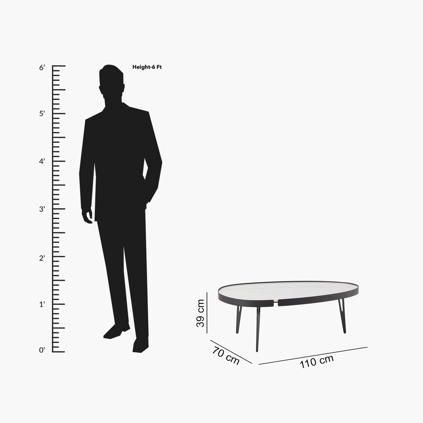 Set 2 măsuțe de cafea din piatră sinterizată