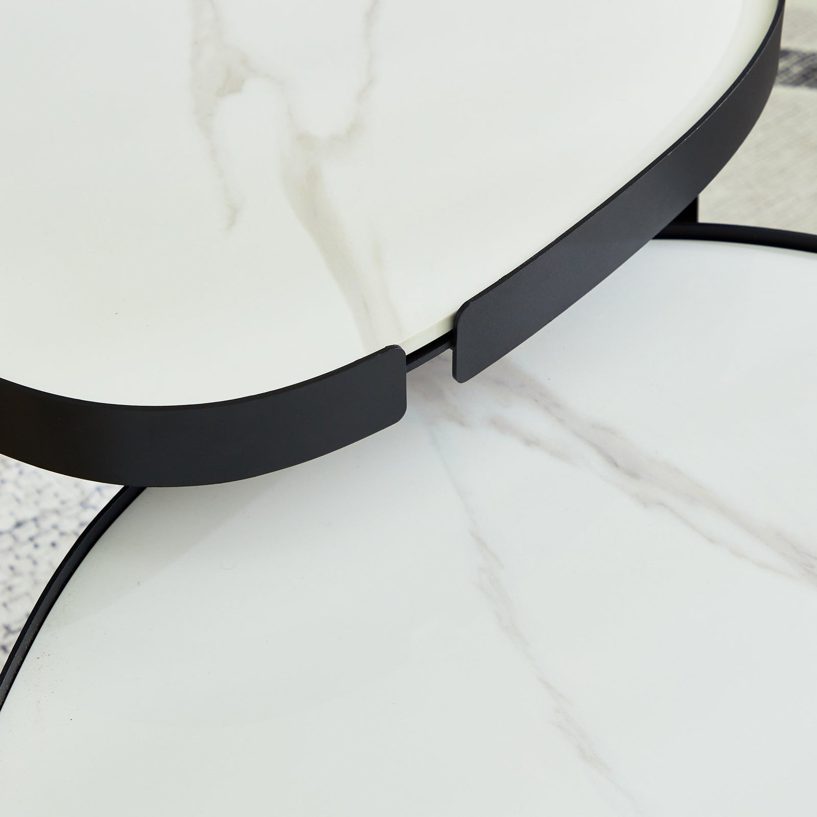 Set 2 măsuțe de cafea din piatră sinterizată