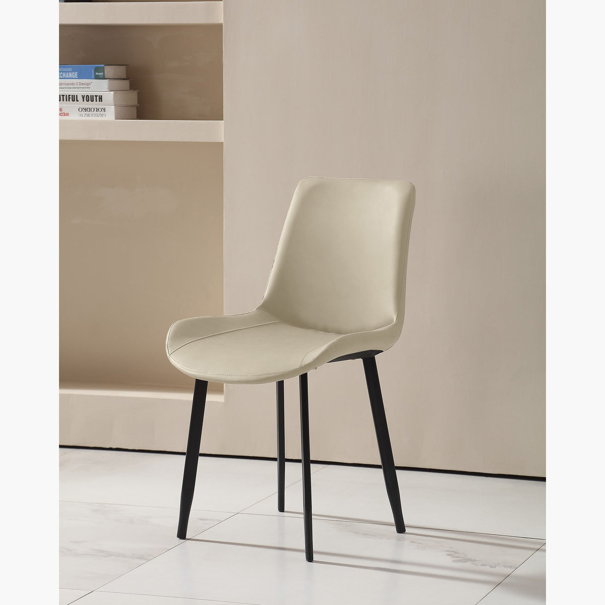 RESIGILAT - Scaun de dining design scandinav, aspect minimalist, 50 x 46 x 83 cm