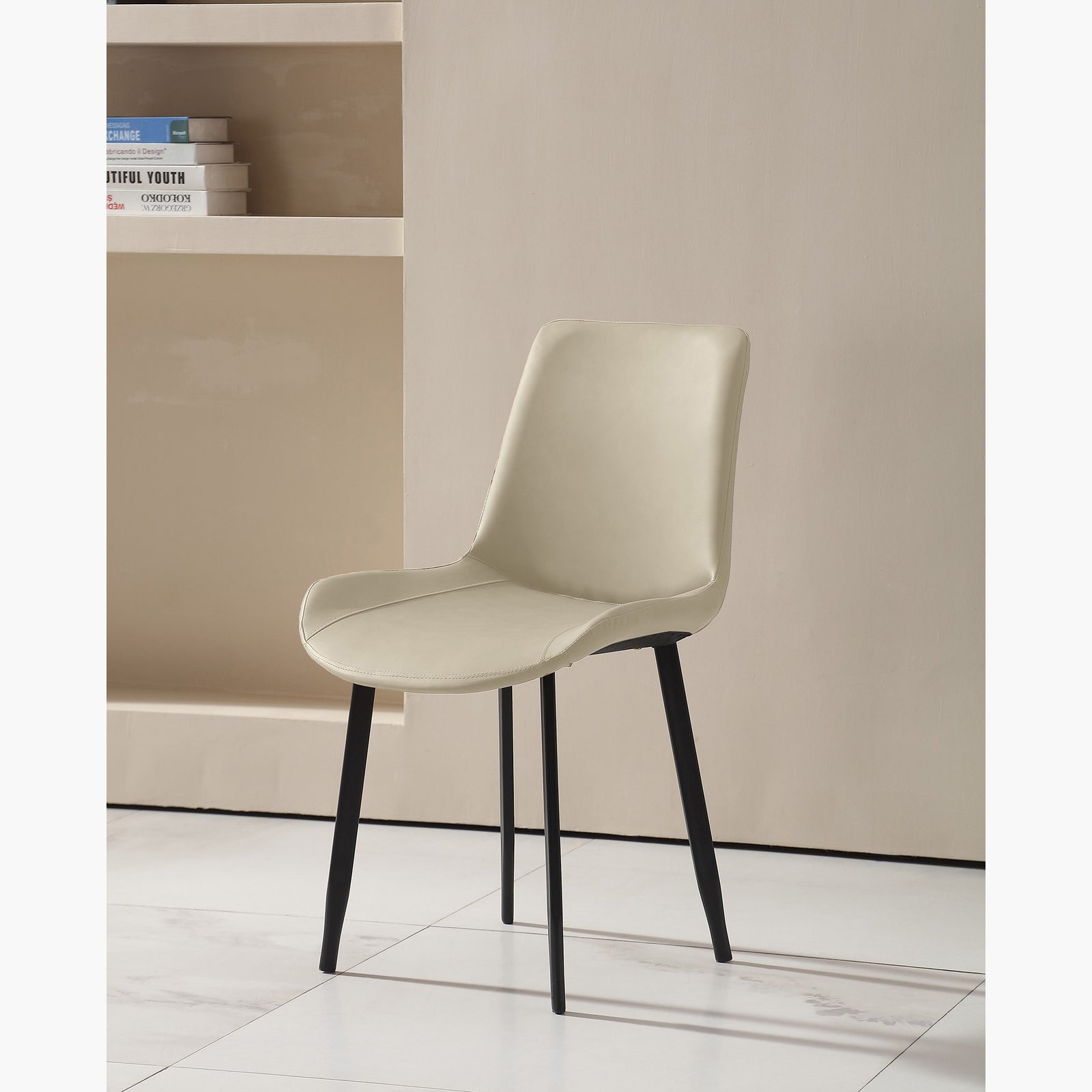 RESIGILAT - Scaun de dining design scandinav, aspect minimalist, 50 x 46 x 83 cm