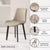 Scaun de dining design scandinav, aspect minimalist, 50 x 46 x 83 cm