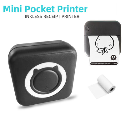 Mini imprimanta termica portabila pentru telefon, 1 rola inclusa