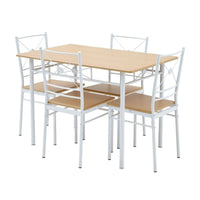 Set dining/bucatarie, masa cu 4 scaune, 110x70x75 cm - imagine 3