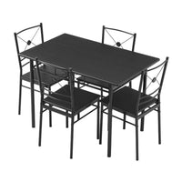 Set dining/bucatarie, masa cu 4 scaune, 110x70x75 cm - imagine 2