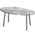 Masa de cafea moderna 90x50x42 cm mdf cu picioare metalice