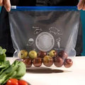 Set 11 Pungi Reutilizabile Transparente cu Fermoar Ziplock 20.5x22 cm Depozitare Alimente