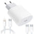 Incarcator retea HOCO, N22 PD25W Quick Charge, 25W, 1 X USB Tip-C, cablu Lightning, Alb