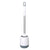 Perie de wc din silicon cu recipient pentru scurgerea apei, suport autoadeziv, 10 cm x 52.5 cm