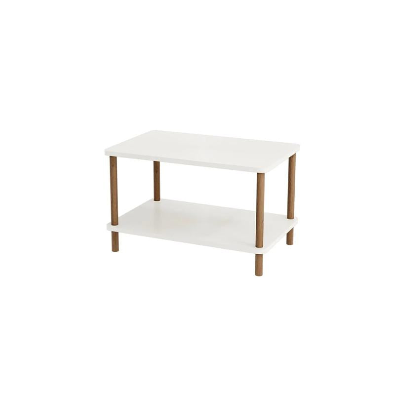 Masuta cafea moderna cu raft, design scandinav, 70x44x43 cm