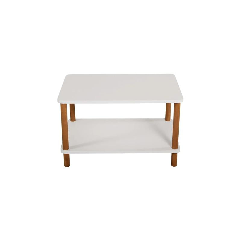 Masuta cafea moderna cu raft, design scandinav, 70x44x43 cm