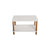 Masuta cafea moderna cu raft, design scandinav, 70x44x43 cm