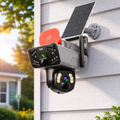 Camera de supraveghere solara 5G, 360° , Dual Lens 4MP/8MP, Night Vision, Audio bidirectional