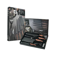 Set Cutite Bucatarie Inox 6 Piese 4 Cutite Otel Inoxidabil Foarfeca Ceramica - detaliu produs