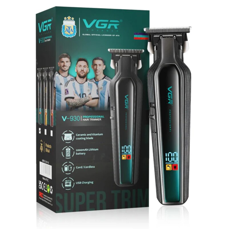 VGR V-930 Trimmer Profesional pentru Par Barbier Lama Ceramica 0.1-2.0mm - detaliu produs