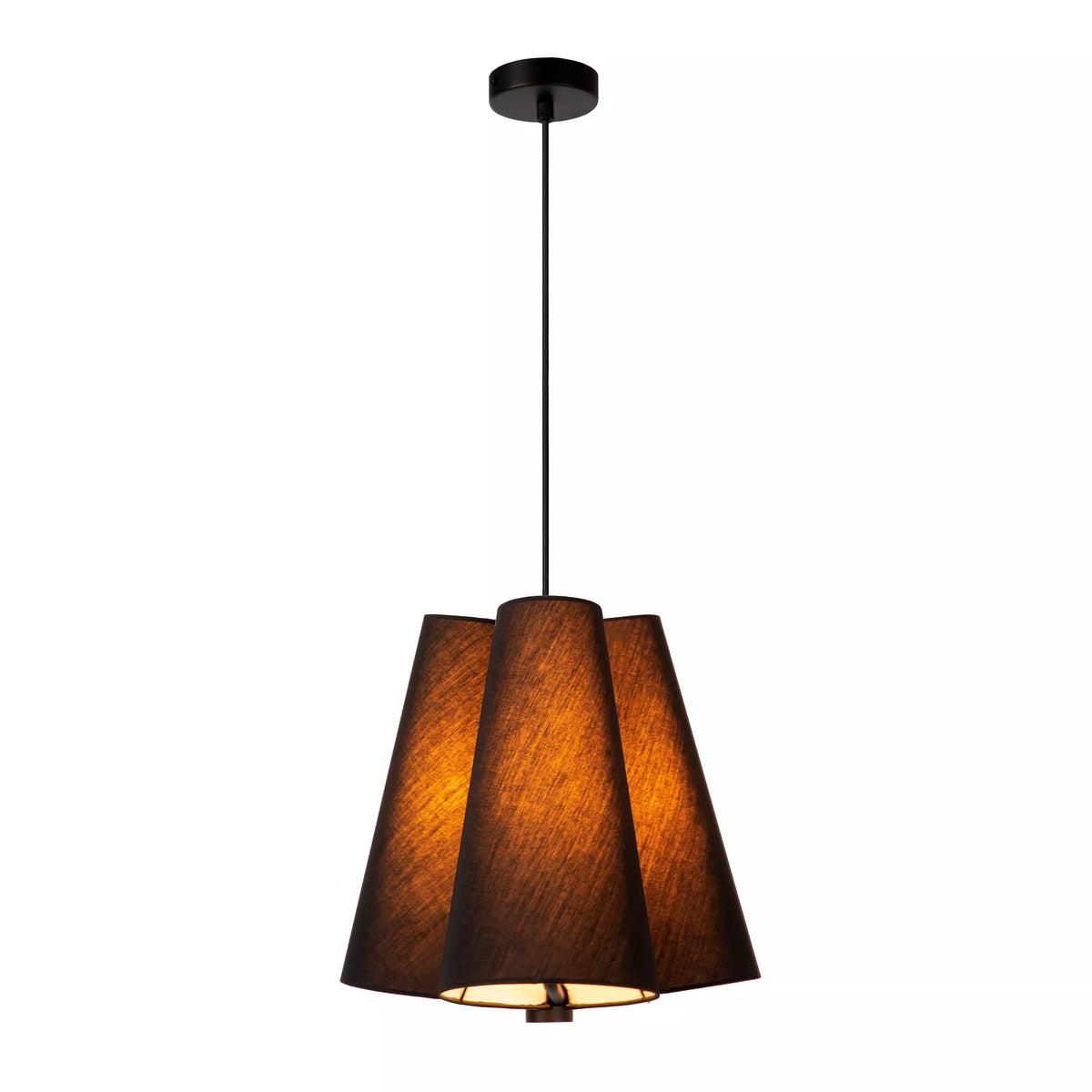Lustra Moderna Pendul Negru E27 Diametru 34cm Design Contemporan - detaliu produs