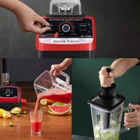 Blender Profesional de bucatarie 2 in 1, 2.5L, motor din cupru, 15 viteze, 4500W - imagine 4