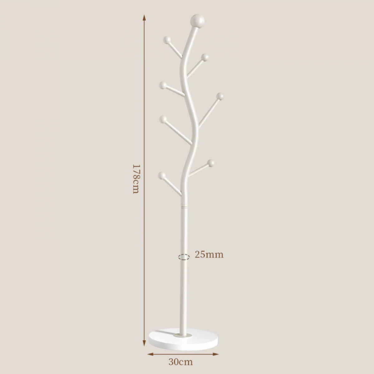 Cuier pentru haine in forma de S, 7 carlige, otel carbon, 178 x 30 cm, negru