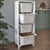 Organizator de depozitare cu 4 cosuri 45.3 x 29.7 x 116.3 cm