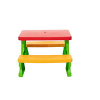 Masuta de picnic pentru 4 copii, 47 x 79 x 70 cm, maxim 35 kg, 2 ani+, Multicolor - imagine 4
