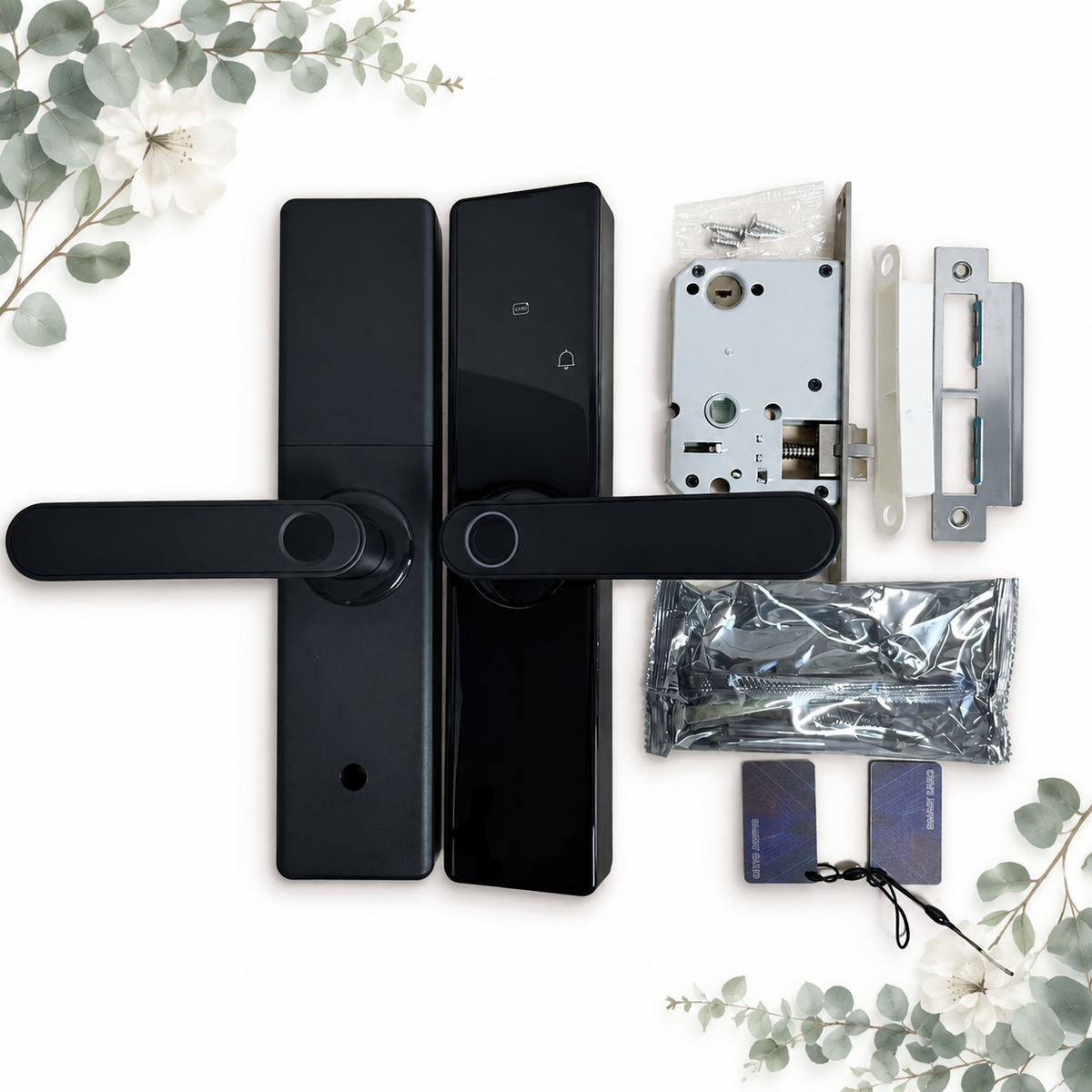 Cerradura Security Intelligent Incuietoare Inteligenta Usa Biometrica Amprenta Digitala Parola - detaliu produs