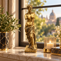 Statuetă Decorativă Venus din Milo, Stil Clasic Greco-Roman, Rășină, Finisaj Auriu Antichizat – 27 cm