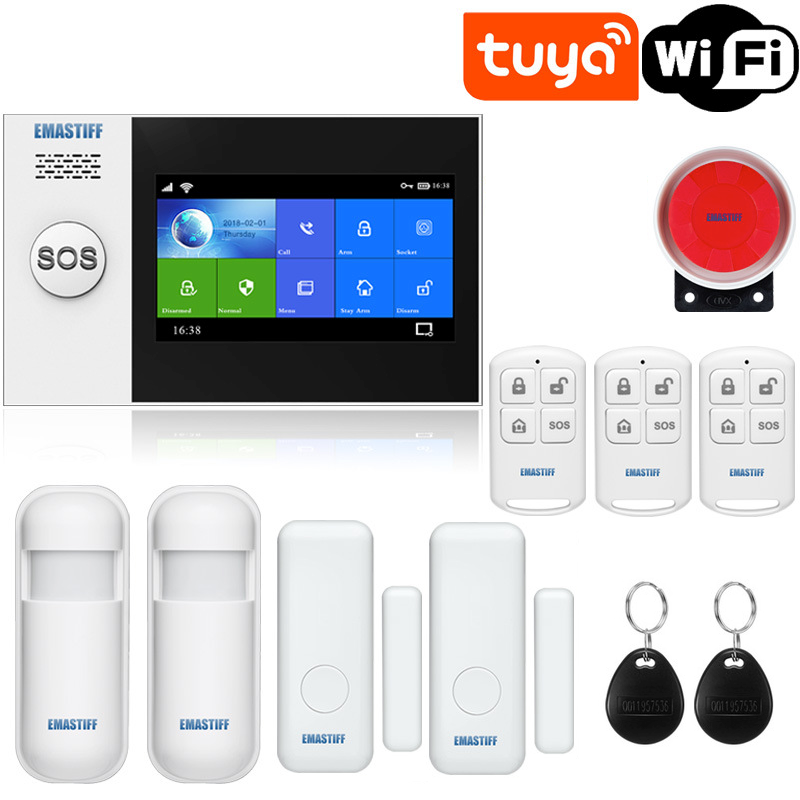 Sistem inteligent de alarmă la domiciliu WiFi/4G, compatibil Tuya, eMastiff