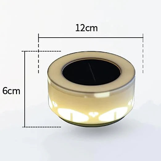 Lampa solara LED decorativa cu proiectie floare, IP65, 5W, alb rece, dimensiuni 12.5 x 6.5 cm