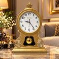 Ceas de Masă Premium cu Pendul, Mecanism Quartz, Design Clasic Elegant – 40 × 28 cm